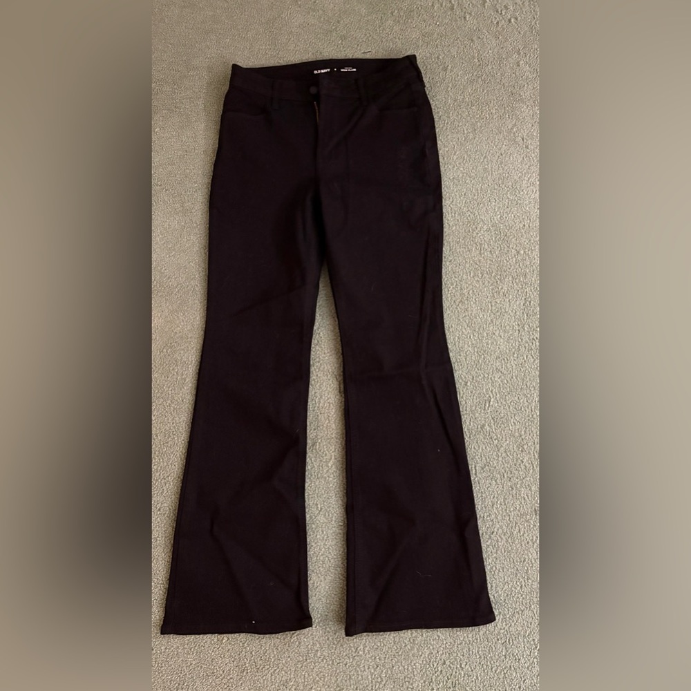 Old Navy Black High-Rise Wow Flare Pants